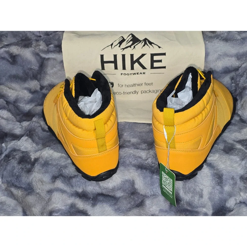 NWT Hike Footwear Vindra Flex Barefoot Boot Water-resistant‎ Yellow Men 13 EU 46 Hike Footwear Vindra Flex - Winter Barefoot | Mercari main image 4